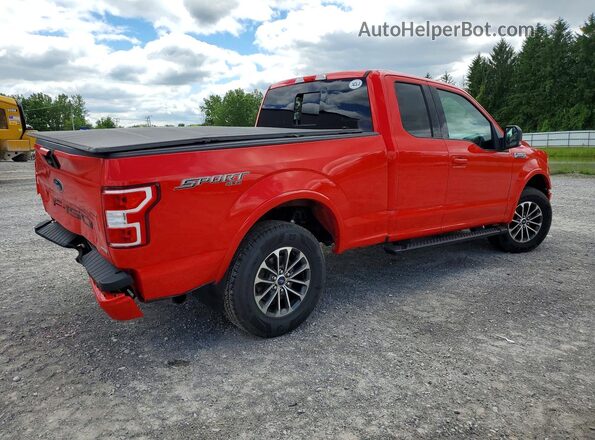 1FTEX1EP7JFE75107 2018 FORD F150 Red Задня права чверть