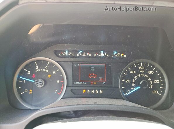 1FTEX1EP7JFE75107 2018 FORD F150 Red Вид щитка приладів