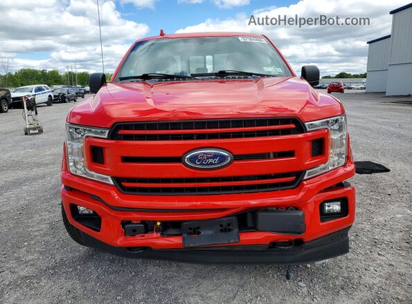 1FTEX1EP7JFE75107 2018 FORD F150 Red Вид спереду