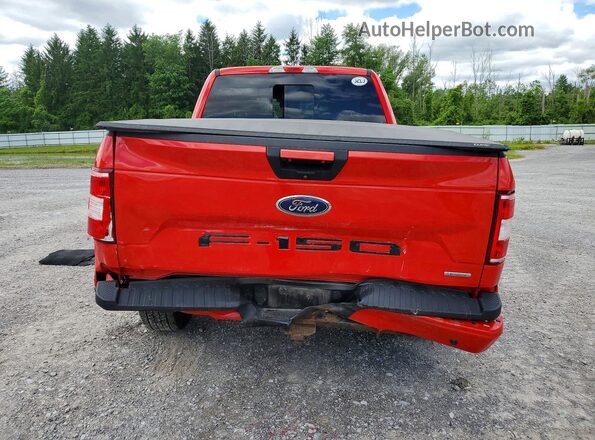1FTEX1EP7JFE75107 2018 FORD F150 Red Вид ззаду