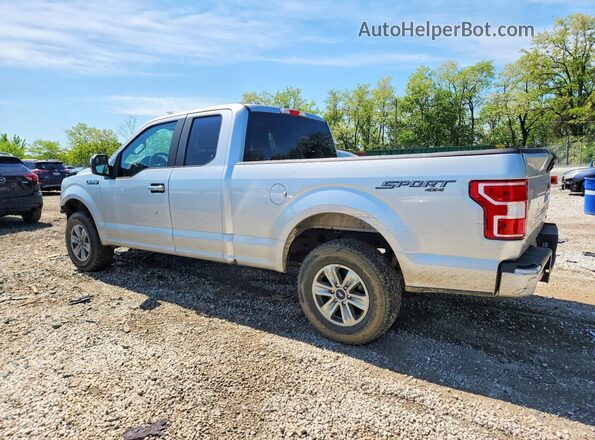 1FTEX1EP7KFA30822 2019 FORD F150 Silver Trasero izquierdo