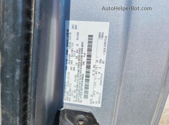 1FTEX1EP7KFA30822 2019 FORD F150 Silver Vista del compartimento del motor