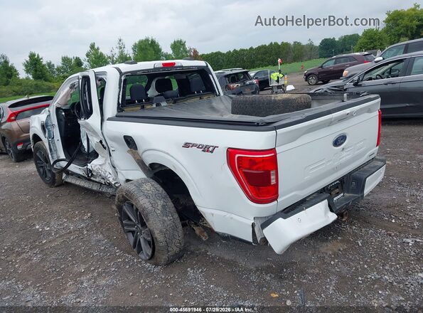 1FTEX1EP7MFA06880 2021 FORD F150 White Задня ліва чверть