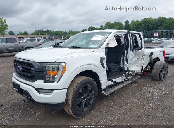 1FTEX1EP7MFA06880 2021 FORD F150 White Передня ліва чверть