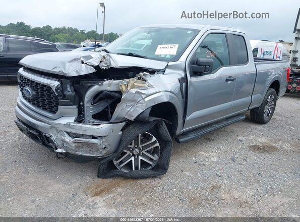 1FTEX1EP7PFA81034 2023 FORD F150 Gray Vista tres cuartos delantera izquierda