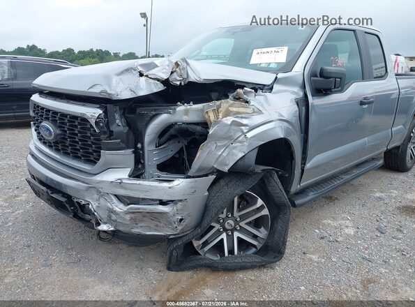 1FTEX1EP7PFA81034 2023 FORD F150 Gray Vista frontal