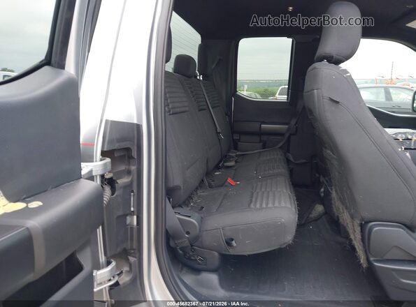 1FTEX1EP7PFA81034 2023 FORD F150 Gray Vista de la etiqueta del VIN