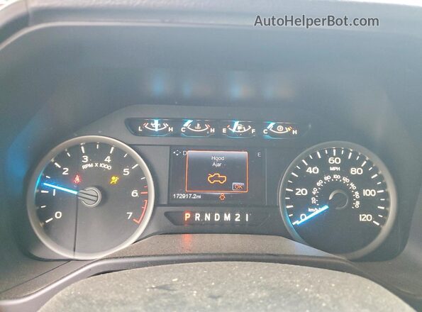 1FTEX1EP8GFC96051 2016 FORD F150 Gray Widok zestawu wskaźników