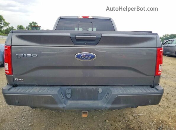 1FTEX1EP8GFC96051 2016 FORD F150 Gray Widok z tyłu