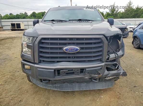 1FTEX1EP8GFC96051 2016 FORD F150 Gray Widok z przodu