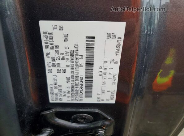 1FTEX1EP8GFC96051 2016 FORD F150 Gray Widok komory silnika