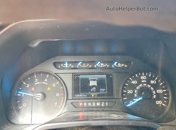 1FTEX1EP8HKC10486 2017 FORD F150 White Вид щитка приладів