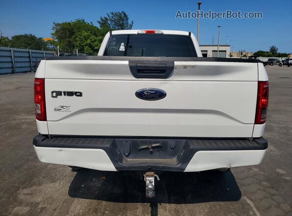 1FTEX1EP8HKC10486 2017 FORD F150 White Вид ззаду