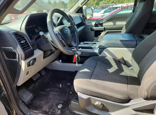 1FTEX1EP8HKD38985 2017 FORD F150 Black Front interior view