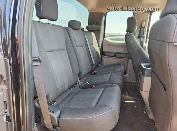 1FTEX1EP8HKD38985 2017 FORD F150 Black Rear seats view