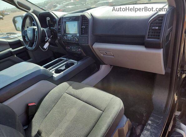 1FTEX1EP8HKD38985 2017 FORD F150 Black Dashboard view