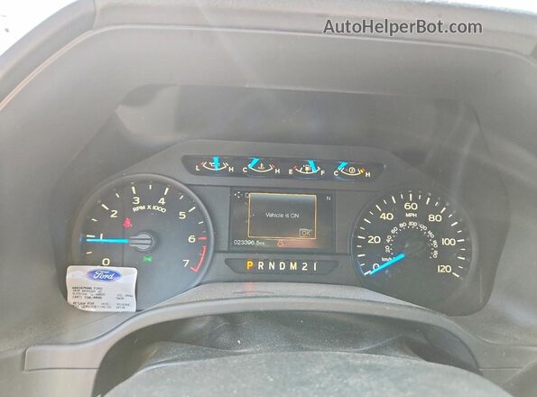 1FTEX1EP8HKD38985 2017 FORD F150 Black Instrument cluster view