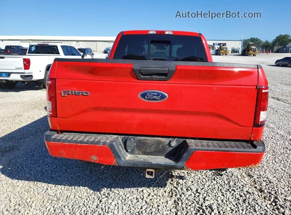 1FTEX1EP8HKE32235 2017 FORD F150 Red Widok z tyłu