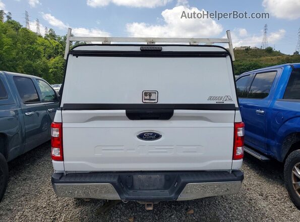 1FTEX1EP8MKD94032 2021 FORD F150 White Հետևի տեսք