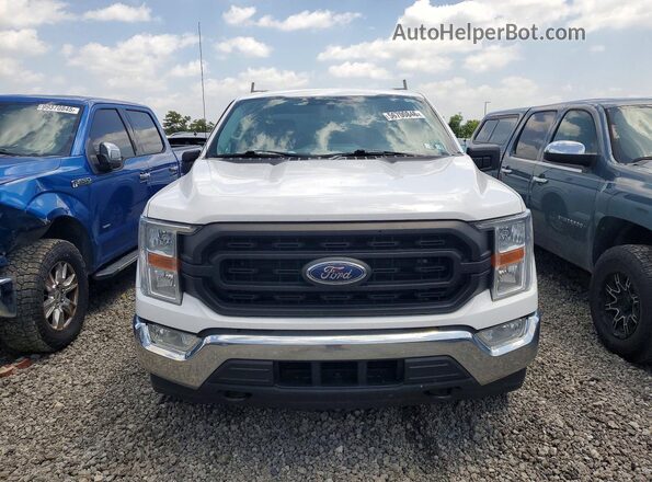1FTEX1EP8MKD94032 2021 FORD F150 White Դիմացի տեսք