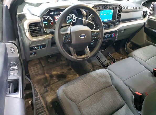 1FTEX1EP8MKD94032 2021 FORD F150 White Առջևի վահանակի տեսք