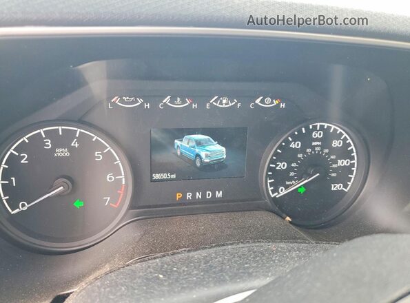 1FTEX1EP8PKF12312 2023 FORD F150 White Սարքավորումների վահանակի տեսք