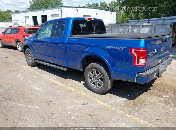 1FTEX1EP9HFA84969 2017 FORD F150 Синий Задняя левая четверть