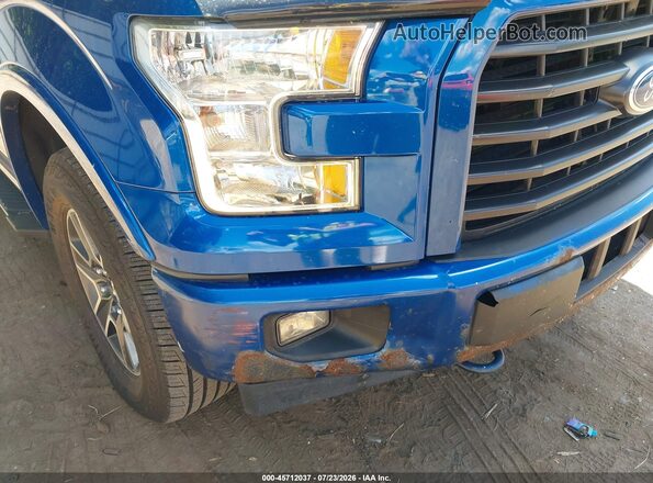 1FTEX1EP9HFA84969 2017 FORD F150 Синий Вид спереди