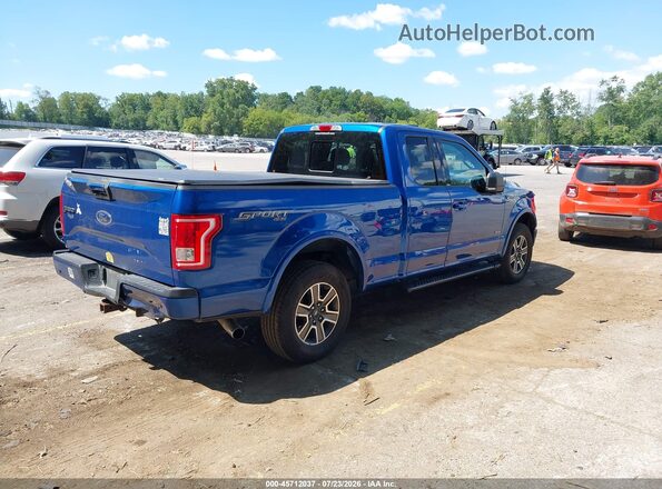 1FTEX1EP9HFA84969 2017 FORD F150 Синий Задняя правая четверть