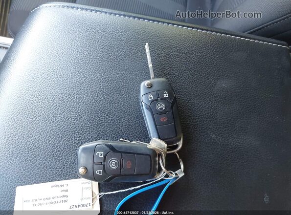 1FTEX1EP9HFA84969 2017 FORD F150 Синий Вид панели приборов