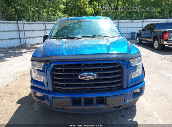 1FTEX1EP9HFA84969 2017 FORD F150 Синий Вид щитка приборов