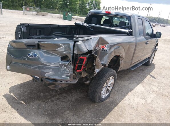 1FTEX1EP9JFD11244 2018 FORD F150 Серый Вид спереди