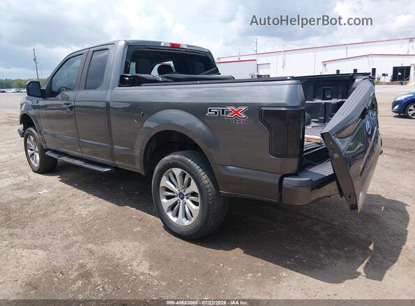 1FTEX1EP9JFD11244 2018 FORD F150 Серый Задняя левая четверть