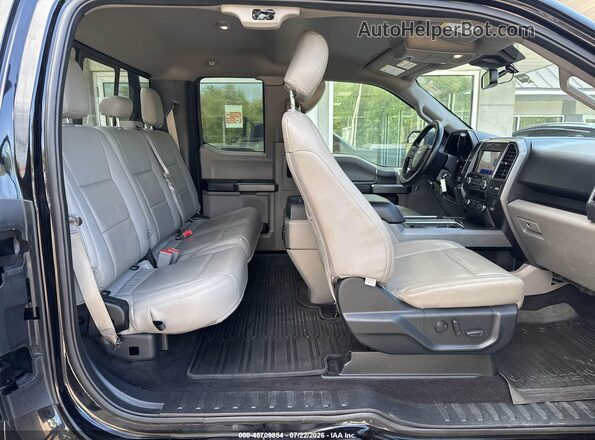 1FTEX1EP9LKE17445 2020 FORD F150 Black Vista de la etiqueta del VIN