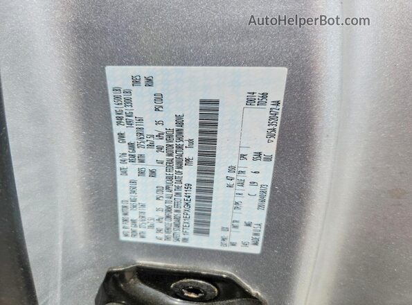 1FTEX1EPXGKE41159 2016 FORD F150 Silver Engine compartment view
