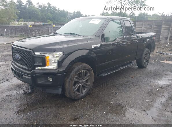 1FTEX1EPXJFB47132 2018 FORD F150 Black Przód lewy