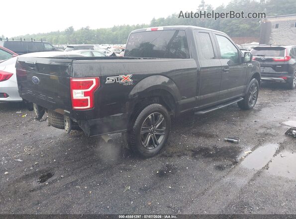 1FTEX1EPXJFB47132 2018 FORD F150 Black Tył prawy