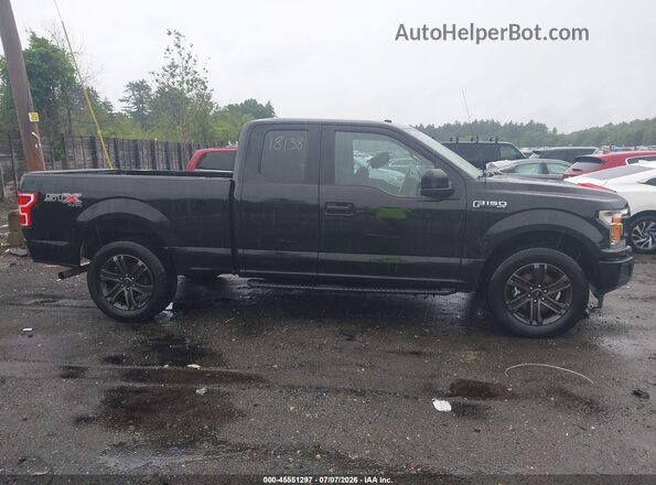 1FTEX1EPXJFB47132 2018 FORD F150 Black Widok wnętrza 360 stopni