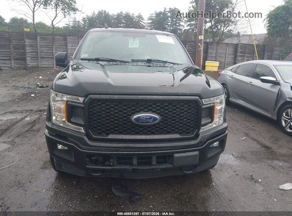 1FTEX1EPXJFB47132 2018 FORD F150 Black Widok wnętrza z tyłu