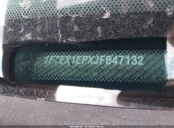 1FTEX1EPXJFB47132 2018 FORD F150 Black Widok komory silnika