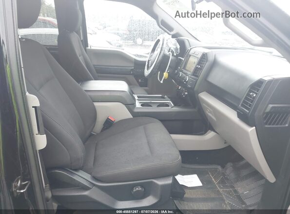 1FTEX1EPXJFB47132 2018 FORD F150 Black Widok wnętrza z przodu