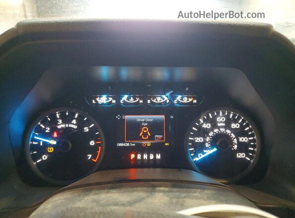 1FTEX1EPXLKF45399 2020 FORD F150 Silver Instrument cluster view