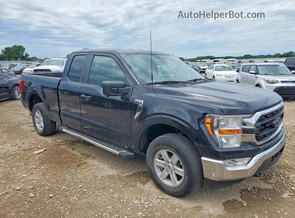 1FTEX1EPXNKF30274 2022 FORD F150 Черный Передняя правая четверть