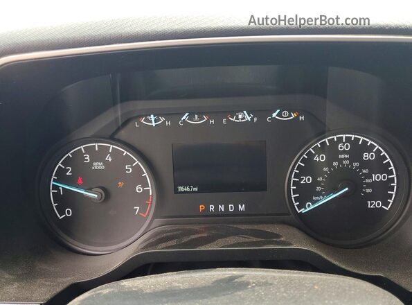 1FTEX1EPXNKF30274 2022 FORD F150 Черный Вид щитка приборов