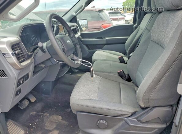 1FTEX1EPXNKF30274 2022 FORD F150 Черный Вид салона спереди