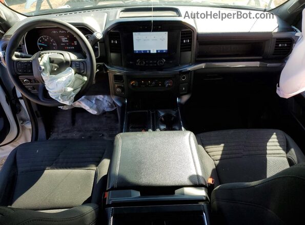 1FTEX1EPXPKF77646 2023 FORD F150 White Dashboard view