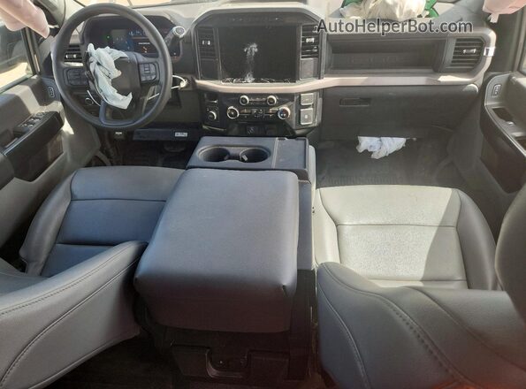 1FTEX1LP1RKE70829 2024 FORD F150 White Dashboard view