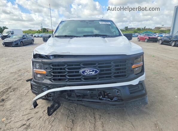 1FTEX1LP1RKE70829 2024 FORD F150 White Front view