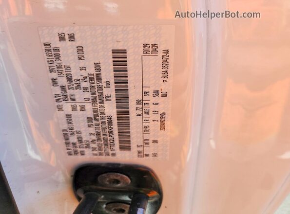 1FTEX2LP3RKF08048 2024 FORD F150 Белый Вид подкапотного пространства