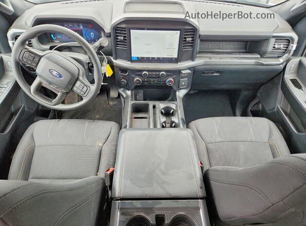 1FTEX2LP4SKF43879 2025 FORD F150 White Dashboard view